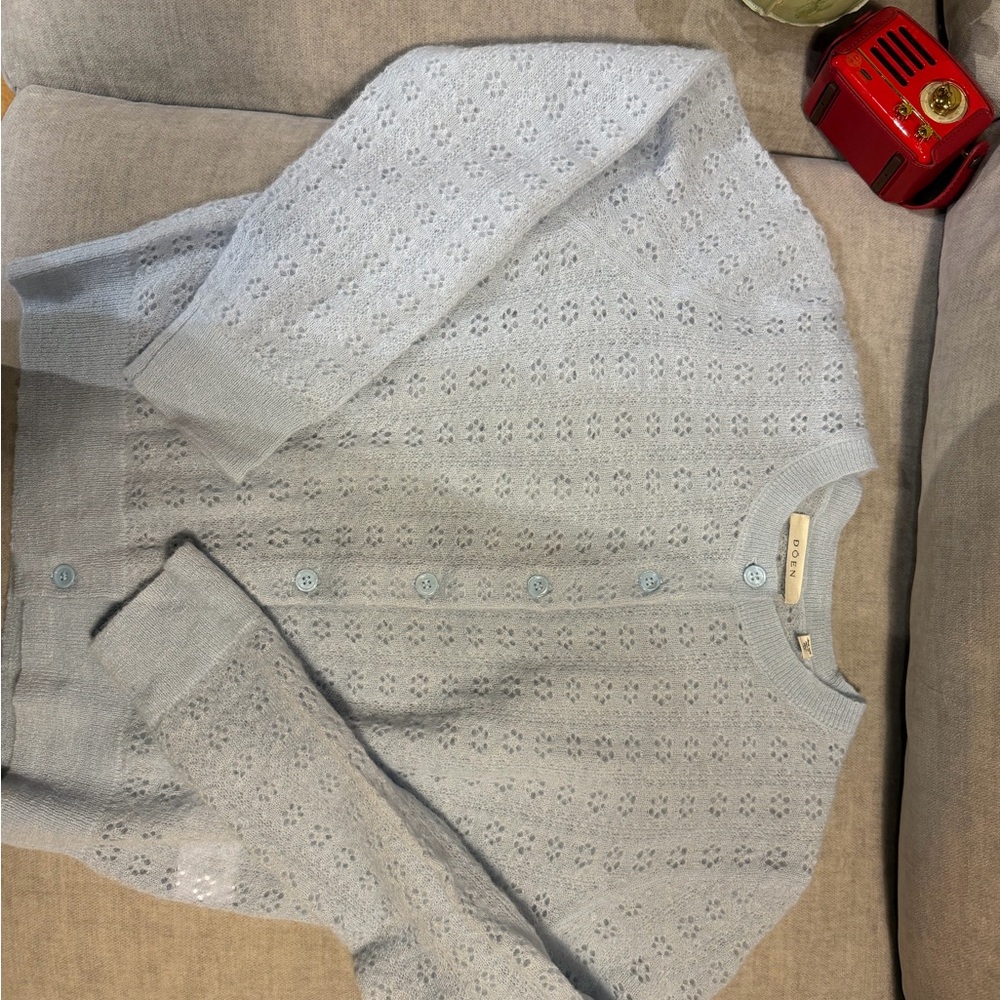 Doen Light Blue Women's Cardigan - Picture 12 of 12
